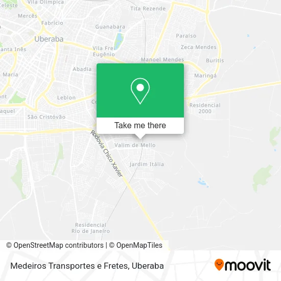 Medeiros Transportes e Fretes map