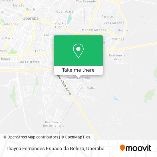 Thayna Fernandes Espaco da Beleza map