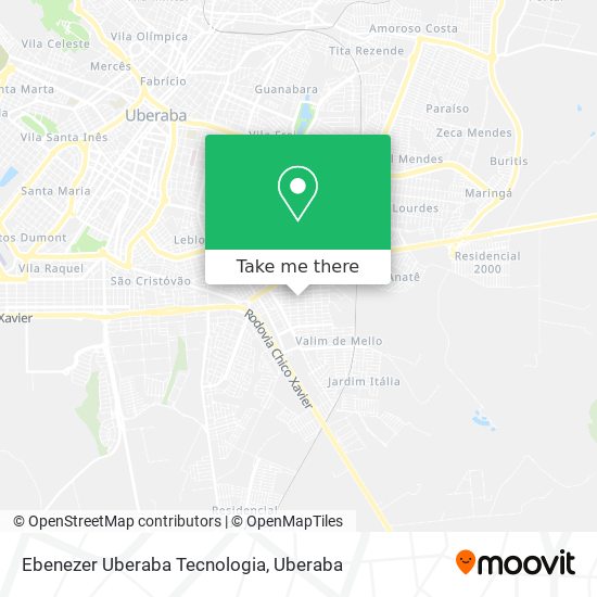 Ebenezer Uberaba Tecnologia map