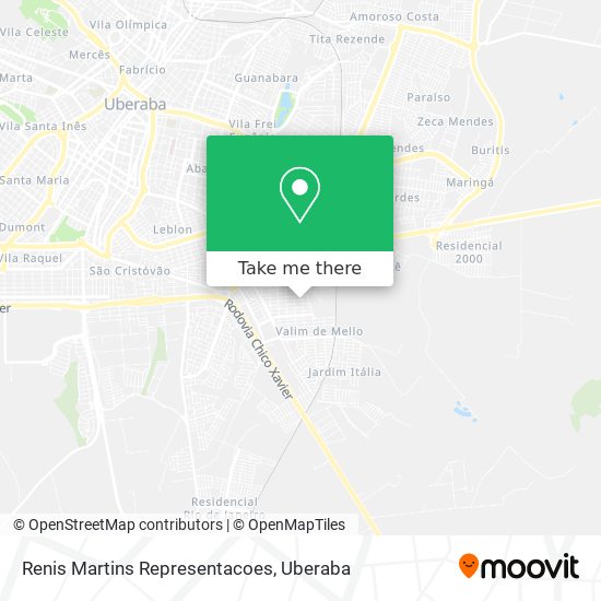 Mapa Renis Martins Representacoes