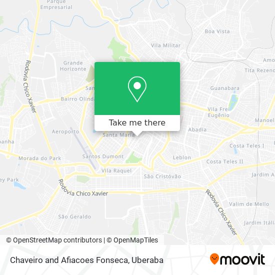 Chaveiro and Afiacoes Fonseca map
