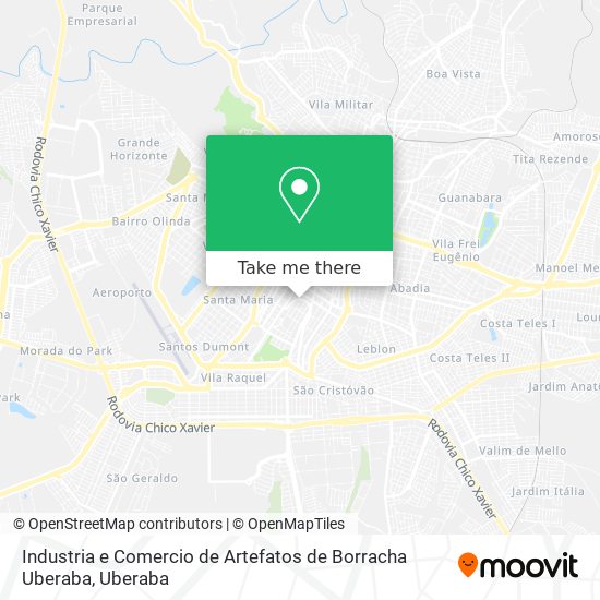 Industria e Comercio de Artefatos de Borracha Uberaba map