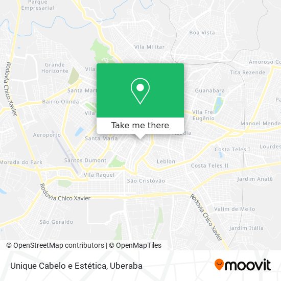 Unique Cabelo e Estética map