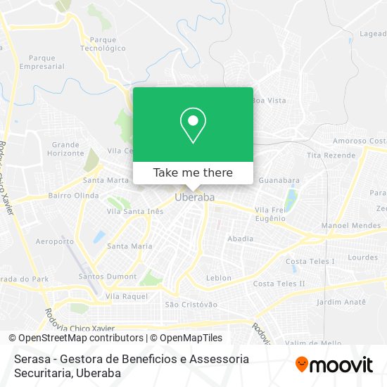 Mapa Serasa - Gestora de Beneficios e Assessoria Securitaria