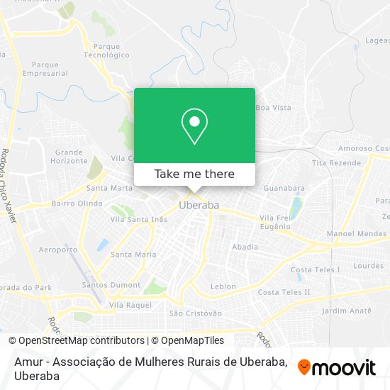 Amur - Associação de Mulheres Rurais de Uberaba map