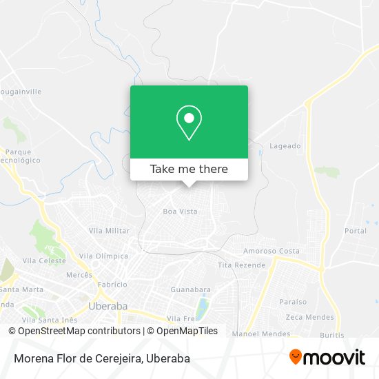 Morena Flor de Cerejeira map