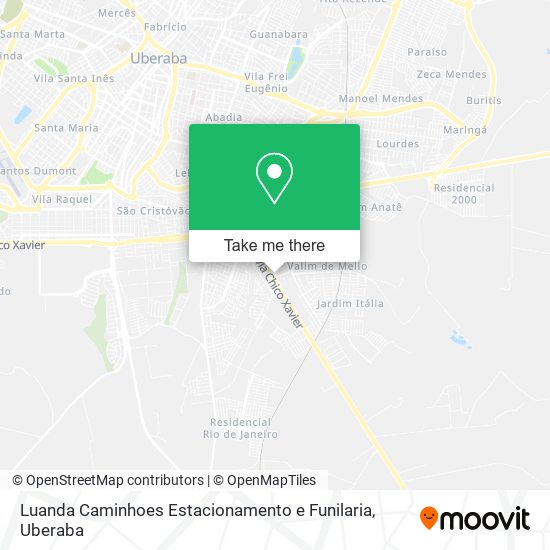 Mapa Luanda Caminhoes Estacionamento e Funilaria