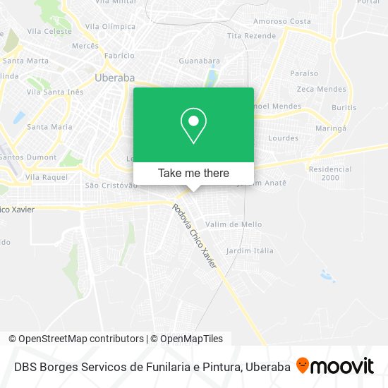 DBS Borges Servicos de Funilaria e Pintura map