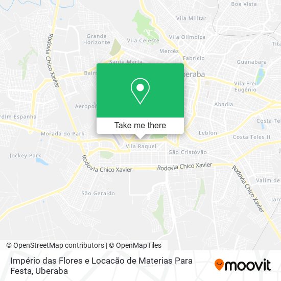 Império das Flores e Locacão de Materias Para Festa map