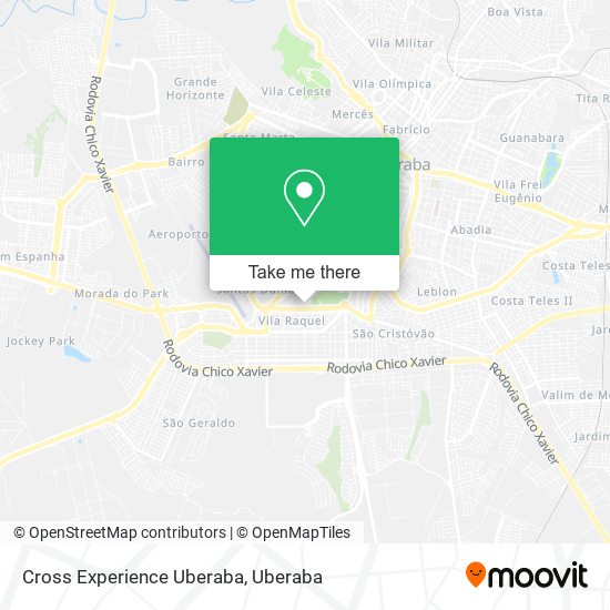 Mapa Cross Experience Uberaba