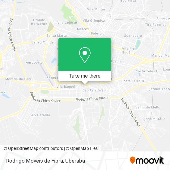 Mapa Rodrigo Moveis de Fibra
