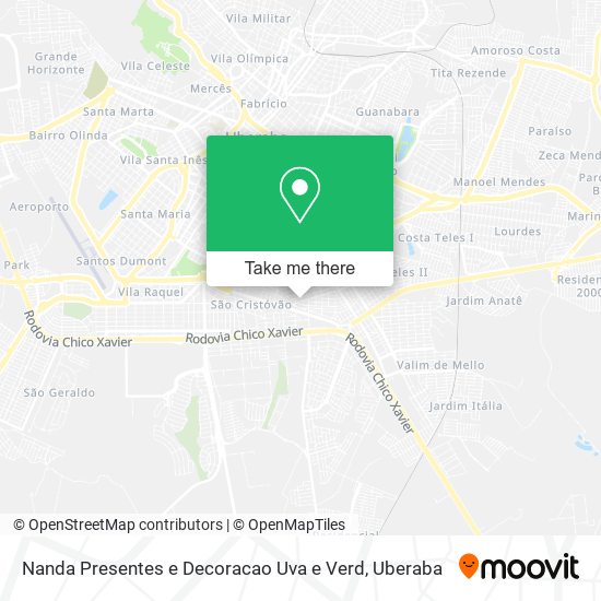 Mapa Nanda Presentes e Decoracao Uva e Verd