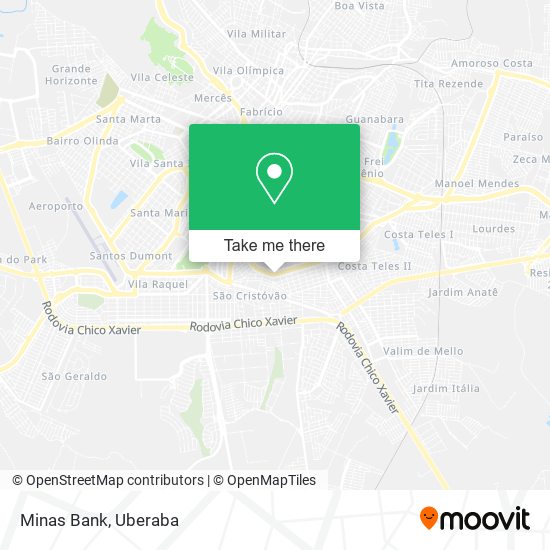 Minas Bank map