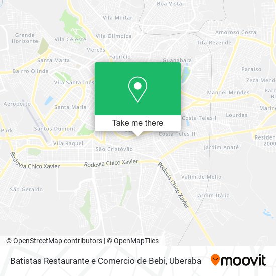 Mapa Batistas Restaurante e Comercio de Bebi