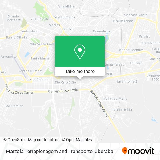 Mapa Marzola Terraplenagem and Transporte