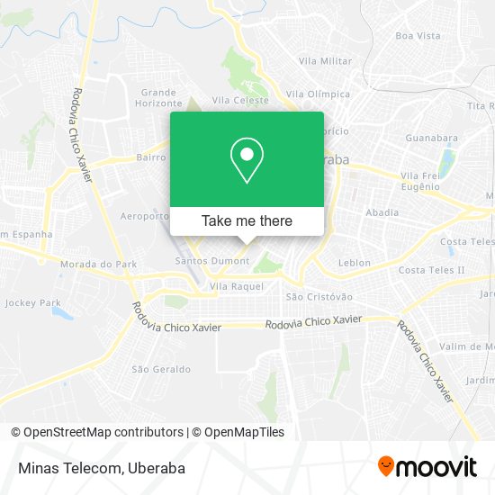 Minas Telecom map