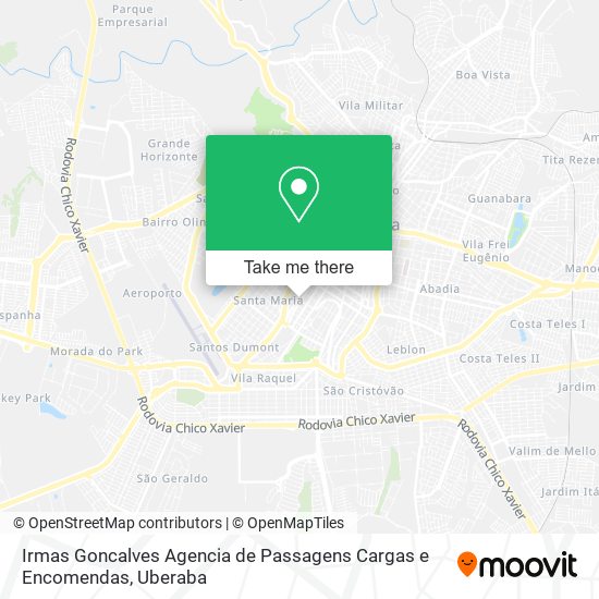 Irmas Goncalves Agencia de Passagens Cargas e Encomendas map