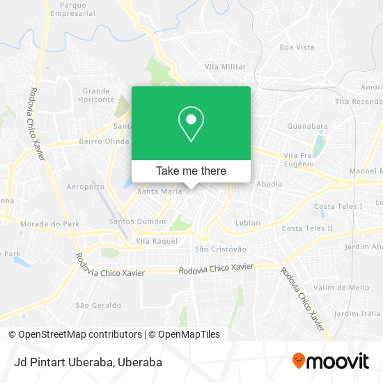 Jd Pintart Uberaba map