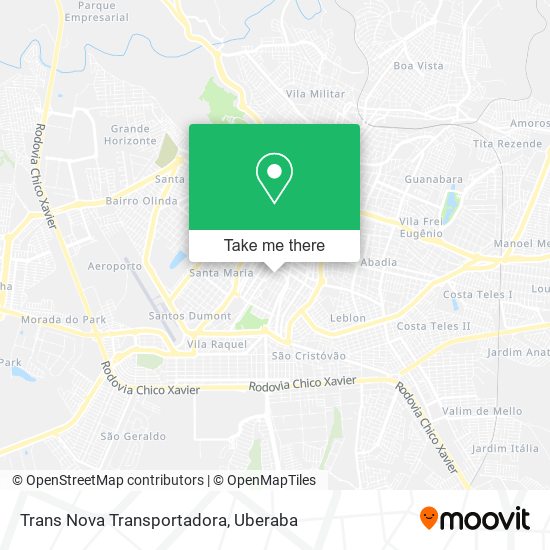 Trans Nova Transportadora map