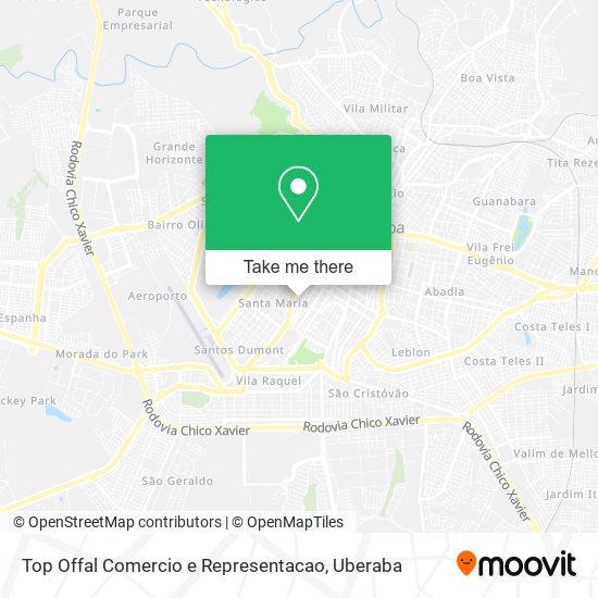 Top Offal Comercio e Representacao map