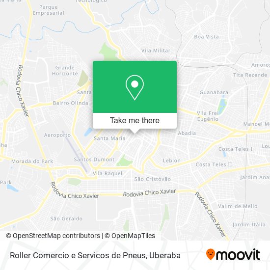 Mapa Roller Comercio e Servicos de Pneus