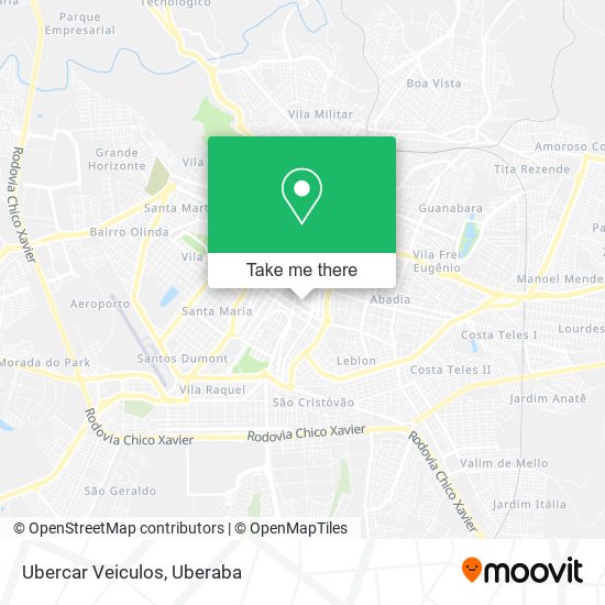 Ubercar Veiculos map