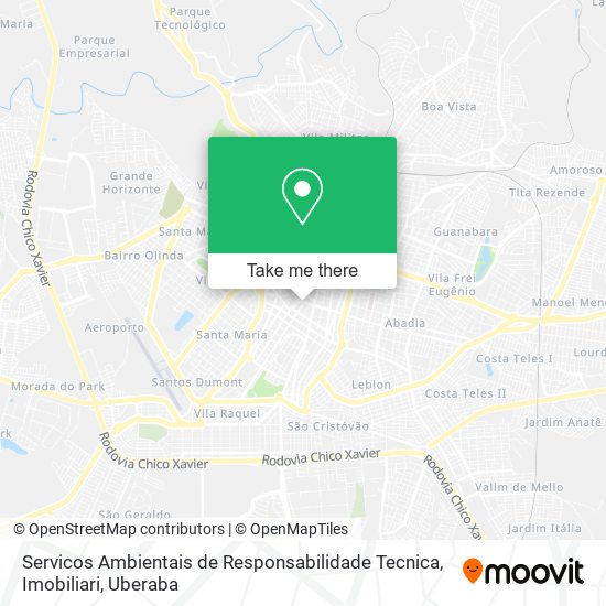 Mapa Servicos Ambientais de Responsabilidade Tecnica, Imobiliari