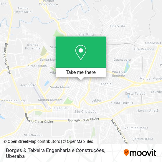 Mapa Borges & Teixeira Engenharia e Construções