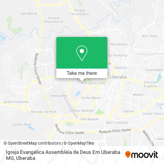 Igreja Evangélica Assembléia de Deus Em Uberaba MG map