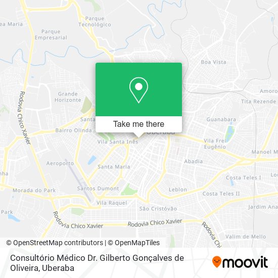 Mapa Consultório Médico Dr. Gilberto Gonçalves de Oliveira