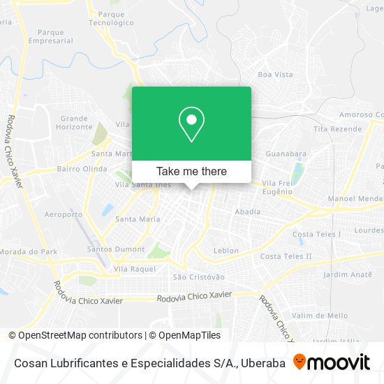 Cosan Lubrificantes e Especialidades S / A. map