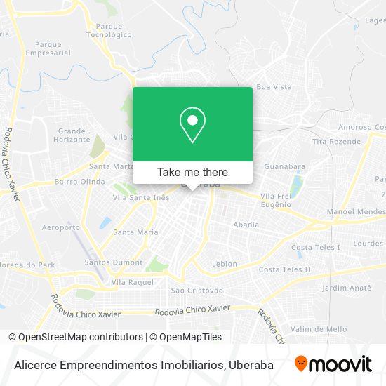 Alicerce Empreendimentos Imobiliarios map