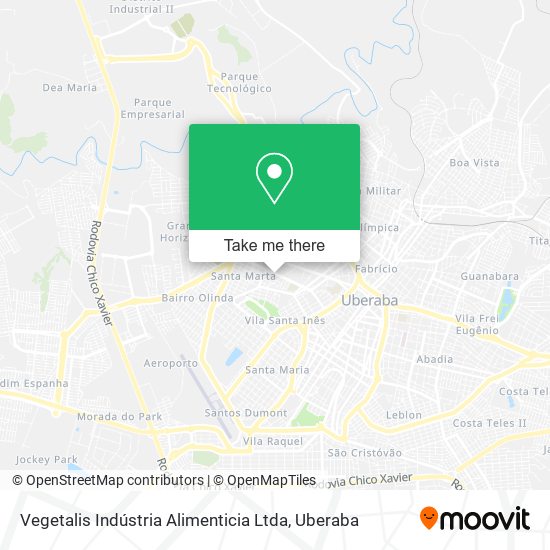 Vegetalis Indústria Alimenticia Ltda map