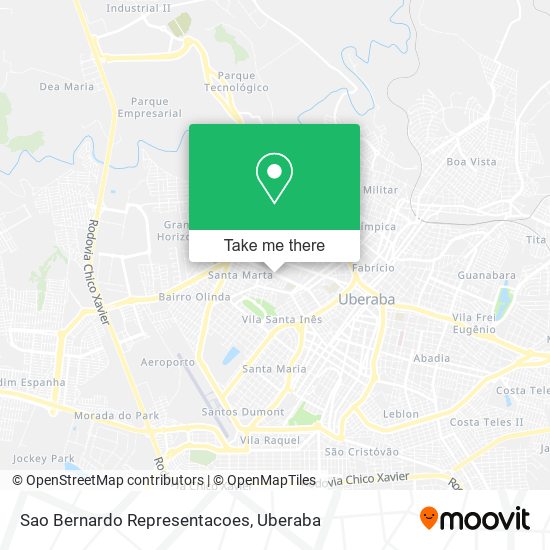 Sao Bernardo Representacoes map