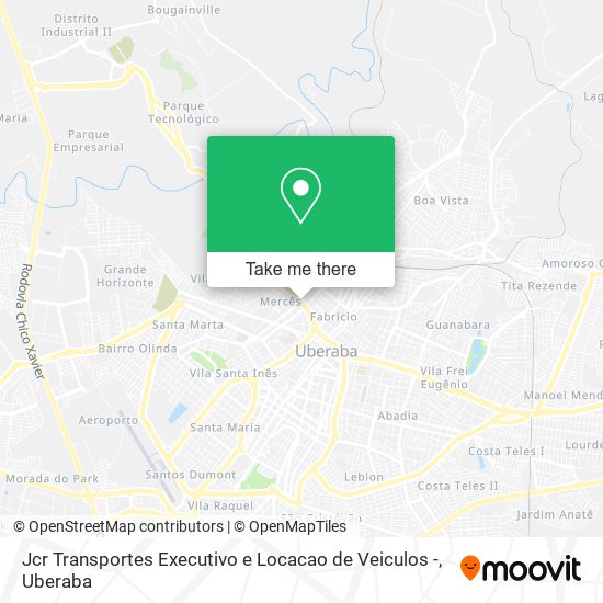 Mapa Jcr Transportes Executivo e Locacao de Veiculos -