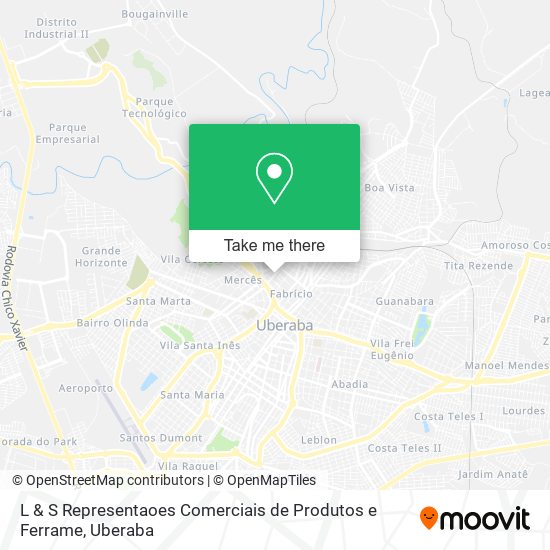 L & S Representaoes Comerciais de Produtos e Ferrame map