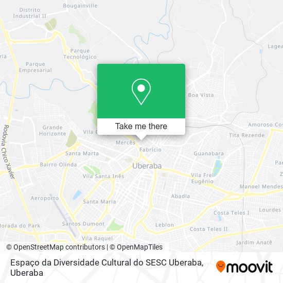 Espaço da Diversidade Cultural do SESC Uberaba map