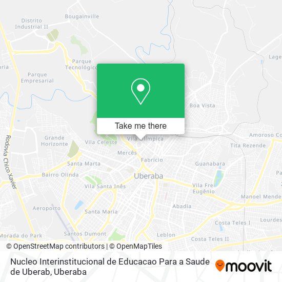 Nucleo Interinstitucional de Educacao Para a Saude de Uberab map