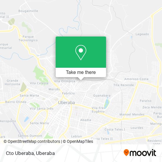 Cto Uberaba map