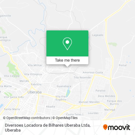 Diversoes Locadora de Bilhares Uberaba Ltda map