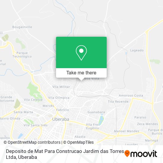 Deposito de Mat Para Construcao Jardim das Torres Ltda map