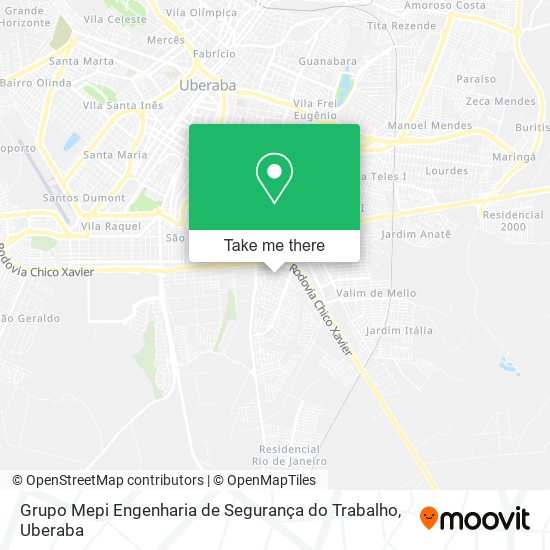 Mapa Grupo Mepi Engenharia de Segurança do Trabalho