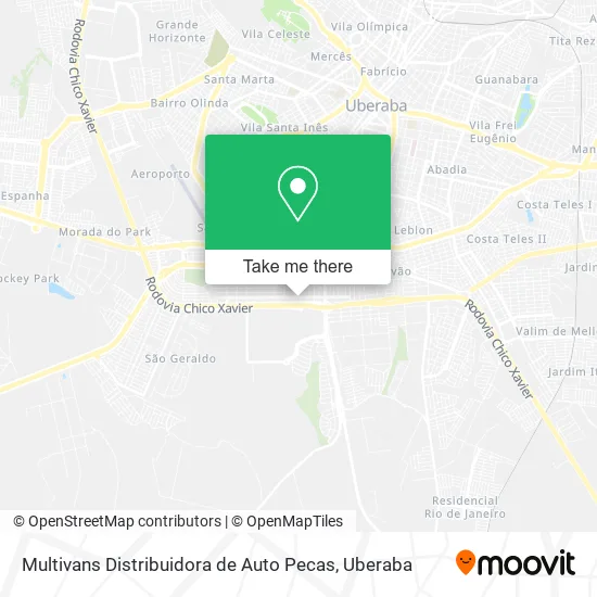 Multivans Distribuidora de Auto Pecas map