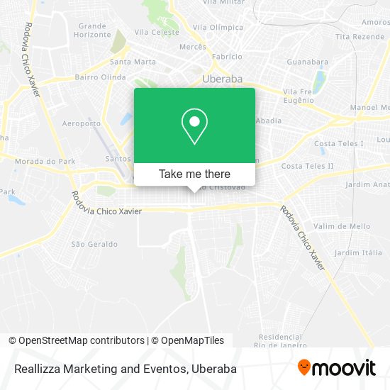 Mapa Reallizza Marketing and Eventos