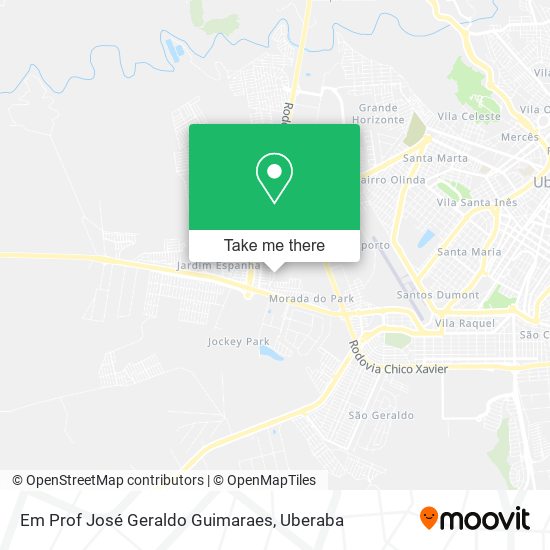Em Prof José Geraldo Guimaraes map