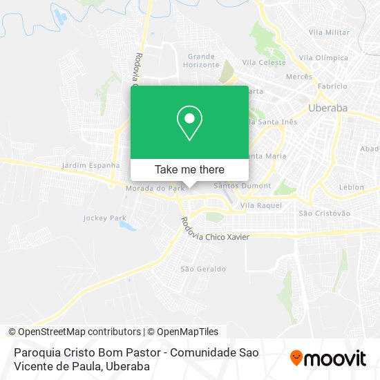 Paroquia Cristo Bom Pastor - Comunidade Sao Vicente de Paula map