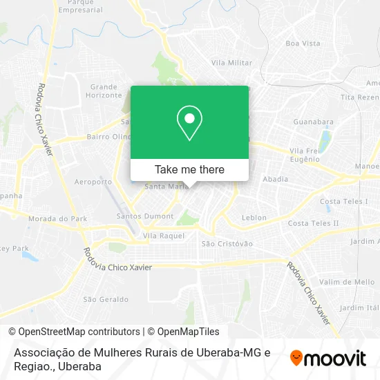 Associação de Mulheres Rurais de Uberaba-MG e Regiao. map