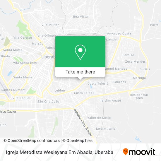 Igreja Metodista Wesleyana Em Abadia map