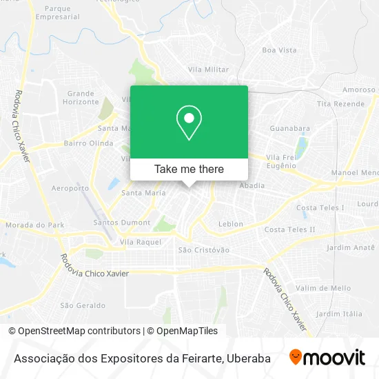 Associação dos Expositores da Feirarte map