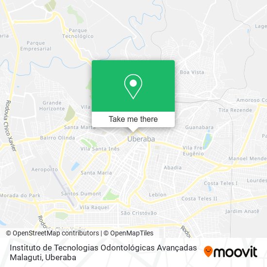 Instituto de Tecnologias Odontológicas Avançadas Malaguti map